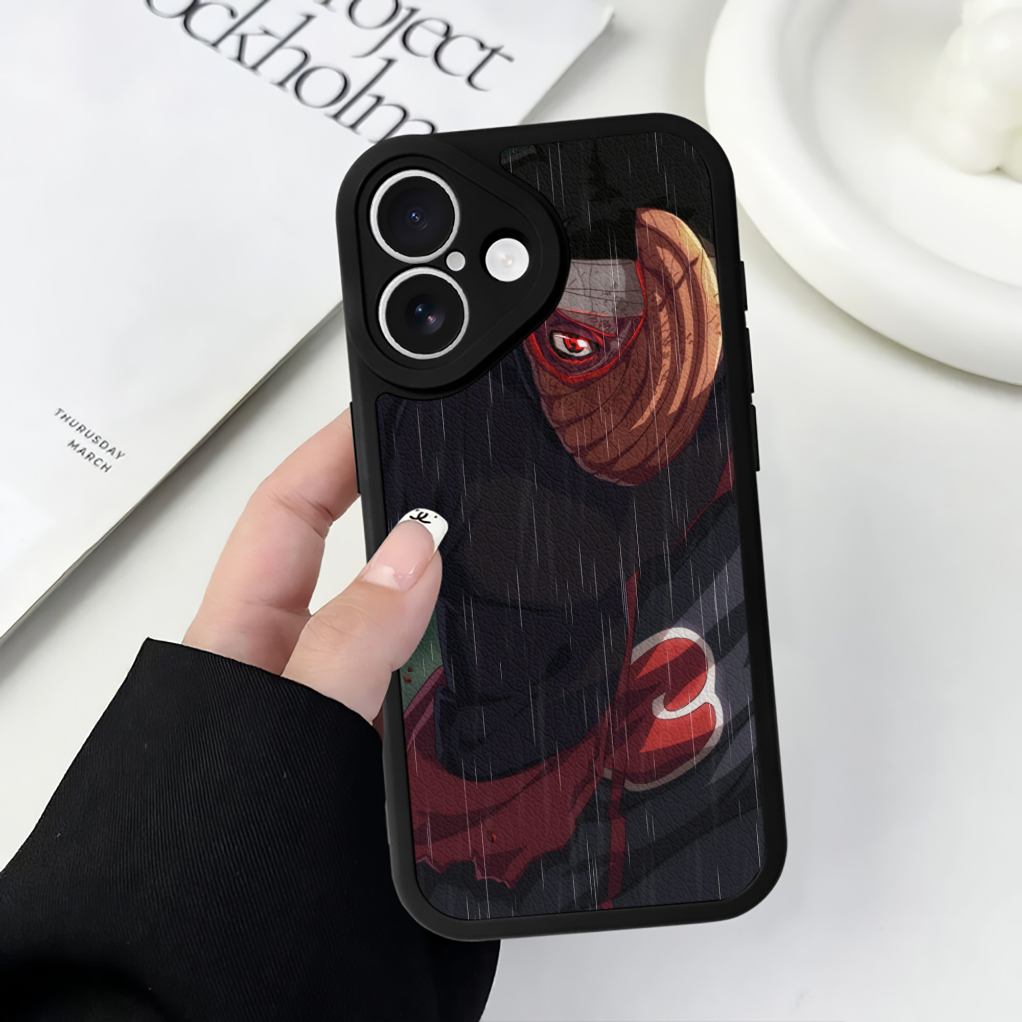 （画像用） NARUTO -ナルト- NARUTO -ナルト- 疾風伝 【iPhone 16シリーズ対応】シリコンスマホケース（レザー調） 材質：シリコン
